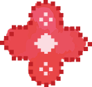 Flor Roja Pixelada